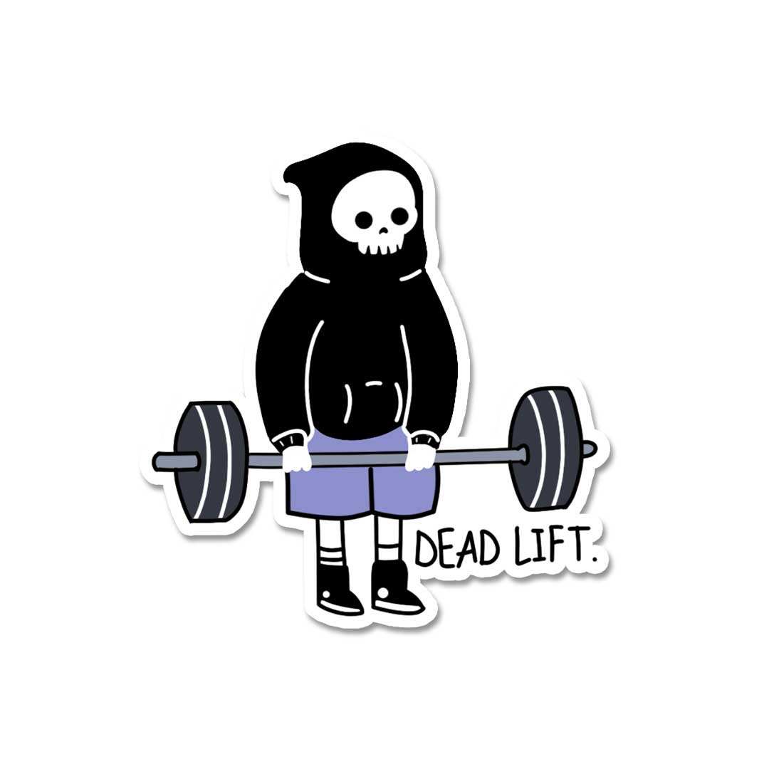 Skull Dead Lift Sticker - Stickers | STICK IT UP