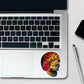 Skull Rider Yellow Holographic Stickers