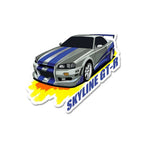 Skyline Gt R Sticker waterproof vinyl decal for laptop, bike, car & bottle