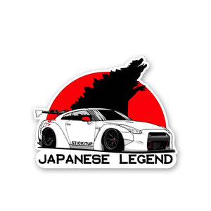 Skyline Japanese Legend Sticker waterproof vinyl decal for laptop, bike, car & bottle