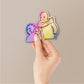 Slap Sticker Holographic Stickers waterproof vinyl decal for laptop, bike, car & bottle