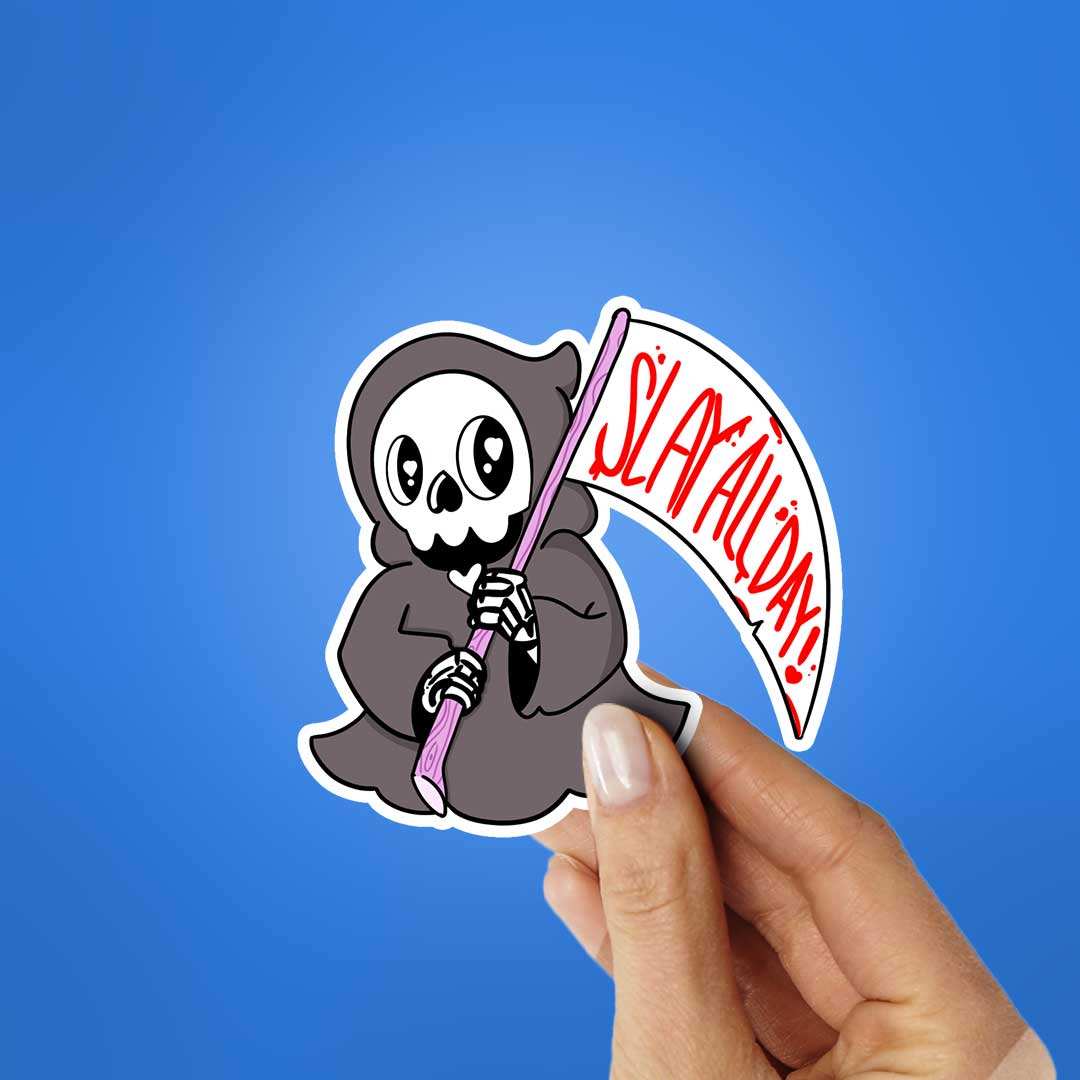 Slay All day Sticker waterproof vinyl decal for laptop, bike, car & bottle