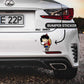 Sleeping Luffy Bumper Sticker waterproof vinyl decal for laptop, bike, car & bottle