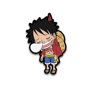 Sleeping Luffy Bumper Sticker waterproof vinyl decal for laptop, bike, car & bottle
