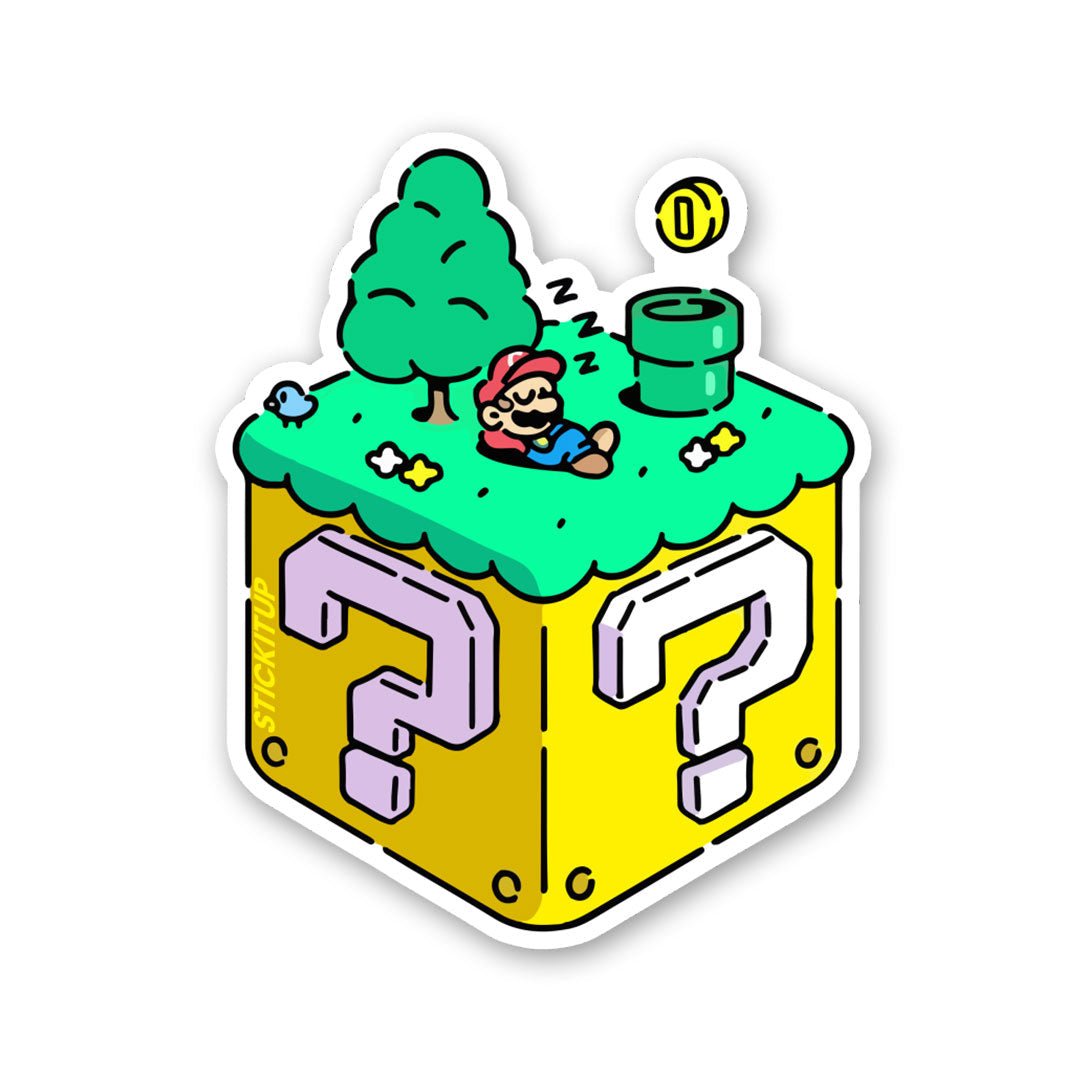 Sleeping Super Mario Sticker - Stickers | STICK IT UP