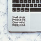 Small Circle Private Life Sticker waterproof vinyl decal for laptop, bike, car & bottle