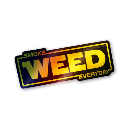 Smoke Holographic Stickers