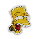 Smoking Bart Glitter Sticker waterproof vinyl decal for laptop, bike, car & bottle
