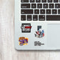 Sneaker Head Mini sticker sheet waterproof vinyl decal for laptop, bike, car & bottle