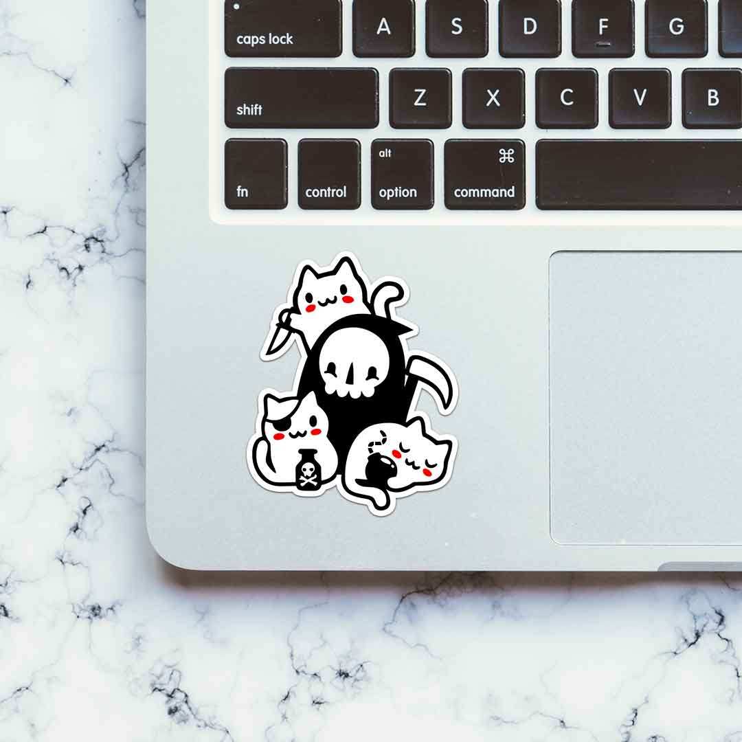Sneaky Pets Sticker waterproof vinyl decal for laptop, bike, car & bottle