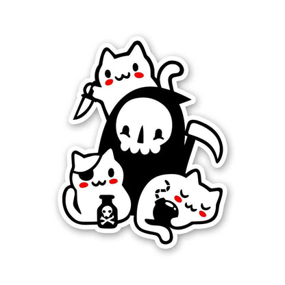 Sneaky Pets Sticker waterproof vinyl decal for laptop, bike, car & bottle