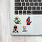 Snoop dog mini sticker sheet waterproof vinyl decal for laptop, bike, car & bottle