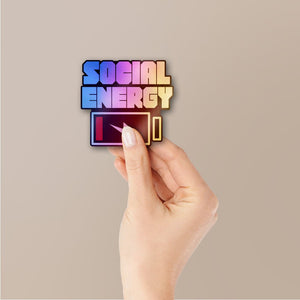 Social Energy 1.0 Holographic Stickers - Holographic stickers | STICK IT UP