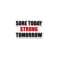 Sore Today Sticker waterproof vinyl decal for laptop, bike, car & bottle