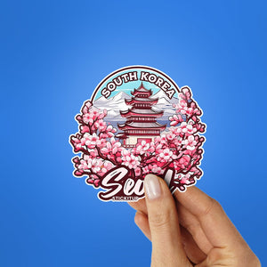 South Korea Sticker waterproof vinyl decal for laptop, bike, car & bottle