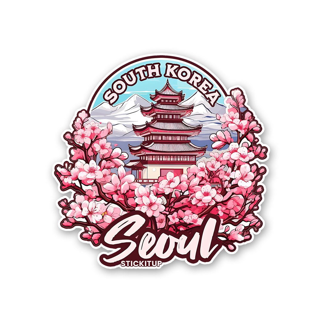 South Korea Sticker waterproof vinyl decal for laptop, bike, car & bottle