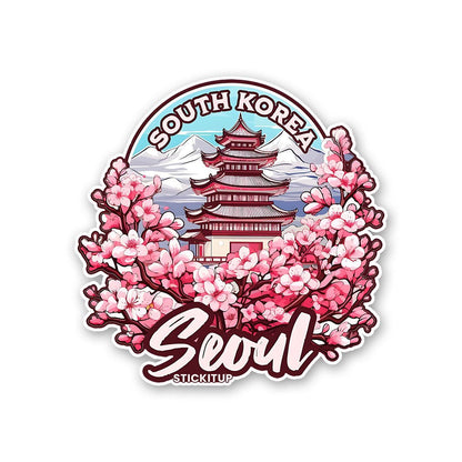 South Korea Sticker waterproof vinyl decal for laptop, bike, car & bottle