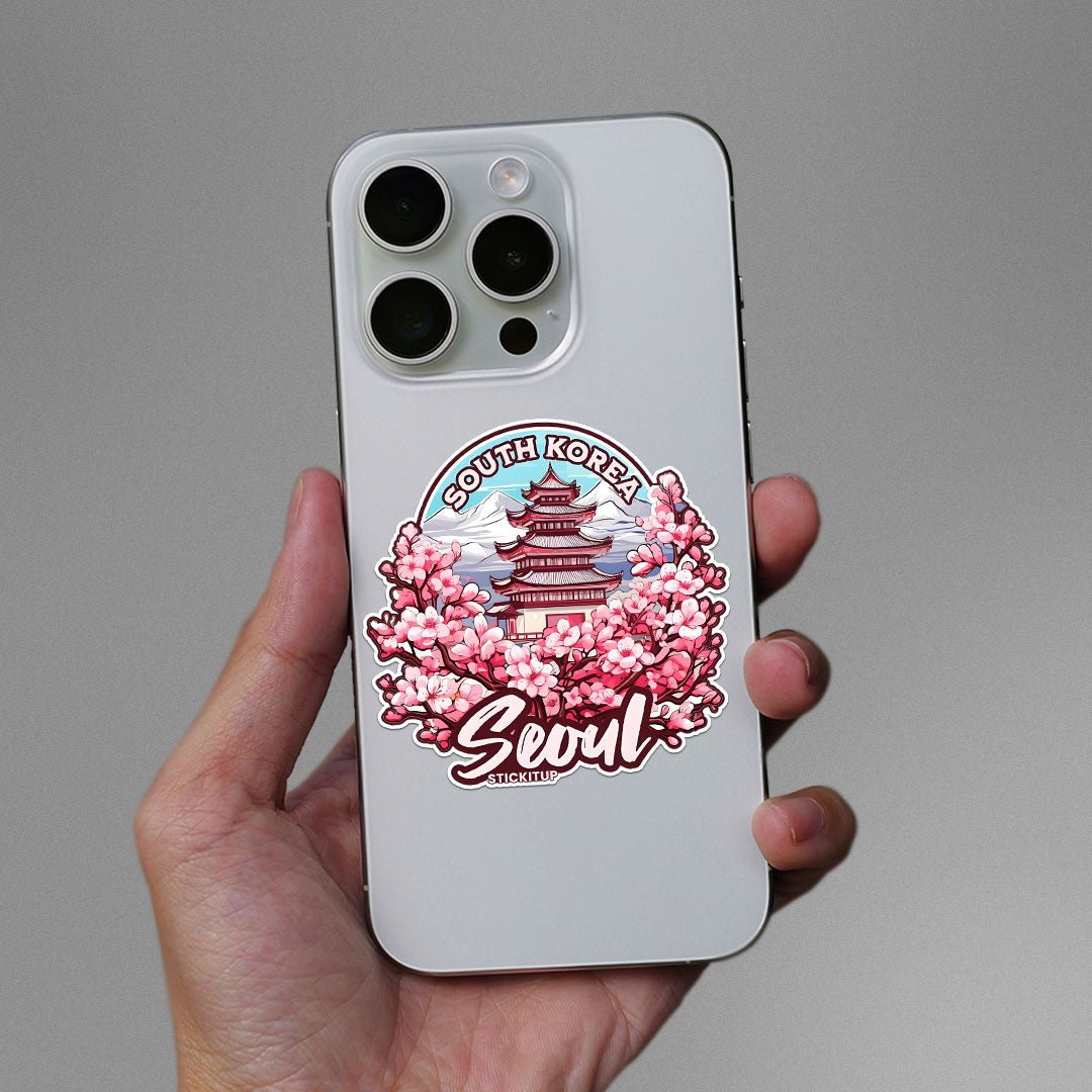 South Korea Sticker waterproof vinyl decal for laptop, bike, car & bottle
