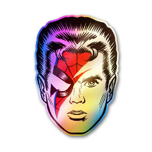 Spiders From Mars Holographic Stickers waterproof vinyl decal for laptop, bike, car & bottle