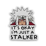 Stalker Glitter Sticker waterproof vinyl decal for laptop, bike, car & bottle