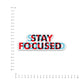 Stay Focused Bumper Sticker waterproof vinyl decal for laptop, bike, car & bottle