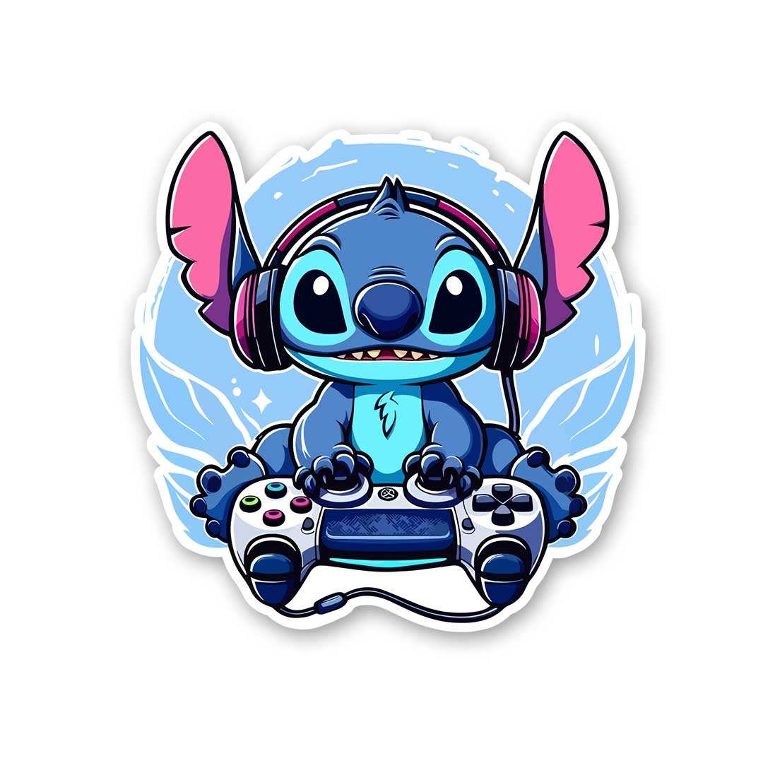 Stitch Gamer Sticker - Stickers | STICK IT UP