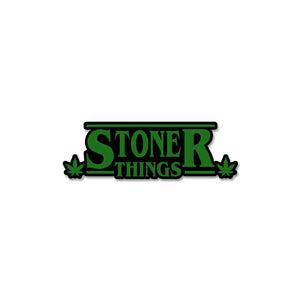 Stoner Things Sticker waterproof vinyl decal for laptop, bike, car & bottle