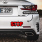 Stop Never Bumper Sticker waterproof vinyl decal for laptop, bike, car & bottle
