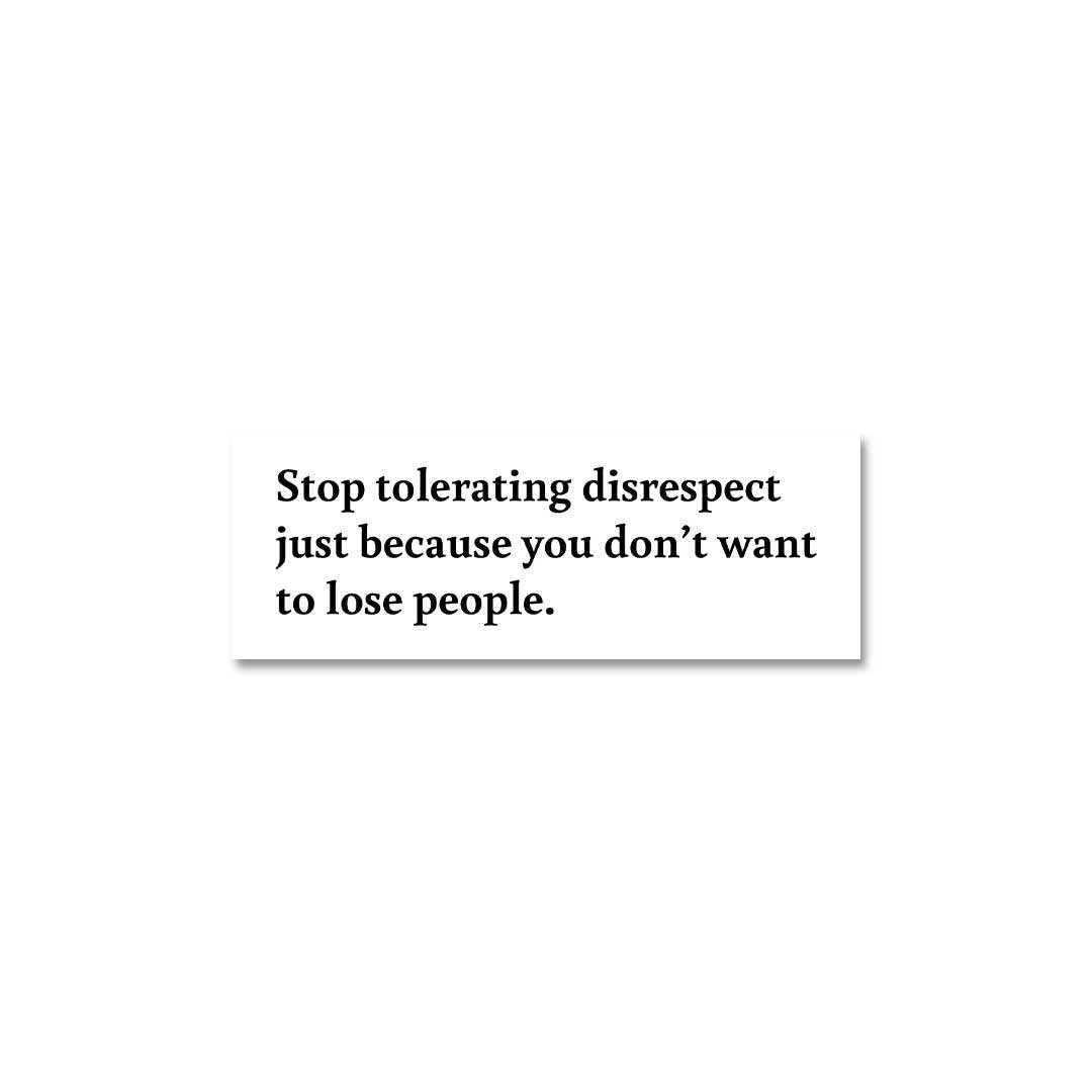 Stop Tolerating Disrespect Sticker waterproof vinyl decal for laptop, bike, car & bottle