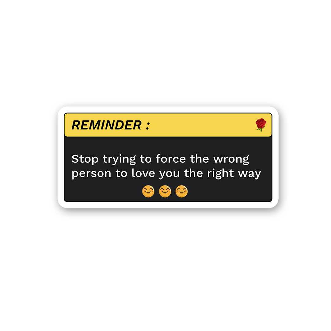 Stop Trying To Force Sticker - Stickers | STICK IT UP