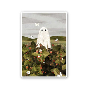 Strawberry Garden Sticker waterproof vinyl decal for laptop, bike, car & bottle