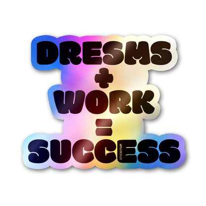 Success Holographic Stickers waterproof vinyl decal for laptop, bike, car & bottle