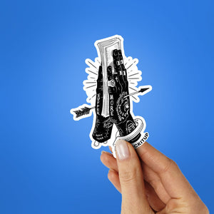 SUFFER MORE Sticker waterproof vinyl decal for laptop, bike, car & bottle