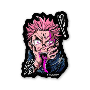 Sukuna 3.0 Sticker waterproof vinyl decal for laptop, bike, car & bottle