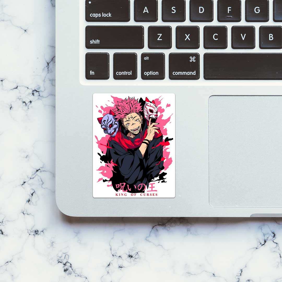 Sukuna Artwork Sticker waterproof vinyl decal for laptop, bike, car & bottle