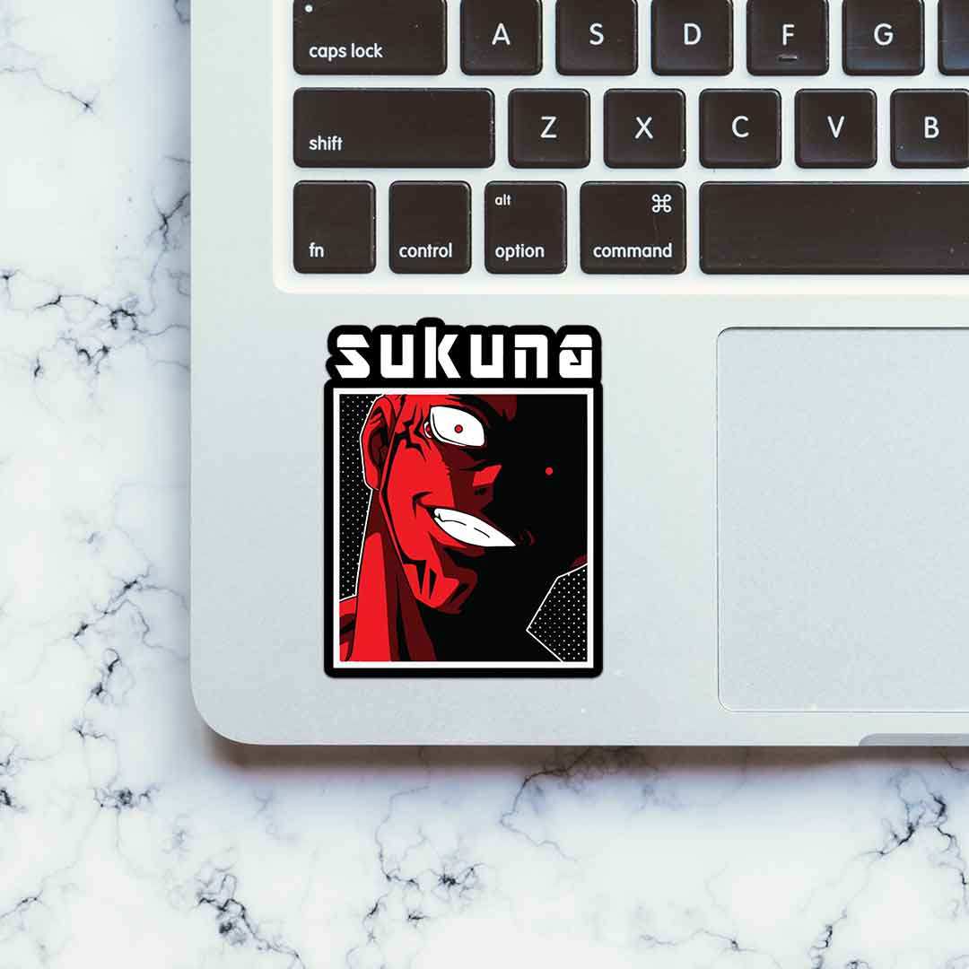 Sukuna Sticker waterproof vinyl decal for laptop, bike, car & bottle