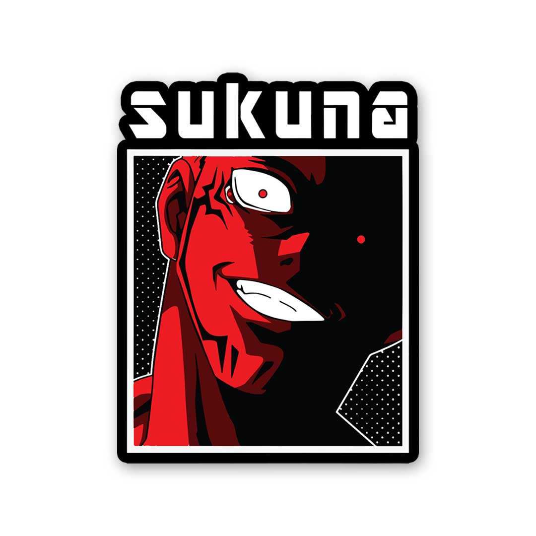 Sukuna Sticker waterproof vinyl decal for laptop, bike, car & bottle