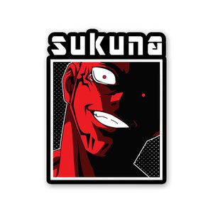 Sukuna Sticker waterproof vinyl decal for laptop, bike, car & bottle