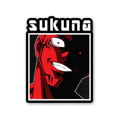 Sukuna Sticker waterproof vinyl decal for laptop, bike, car & bottle