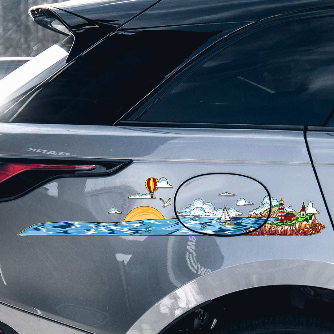 Summer beach Infinity Sticker - STICK IT UP