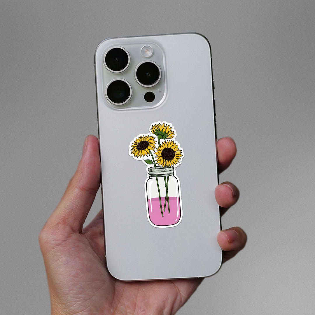 Sunflowers in Vase Sticker - Stickers | STICK IT UP