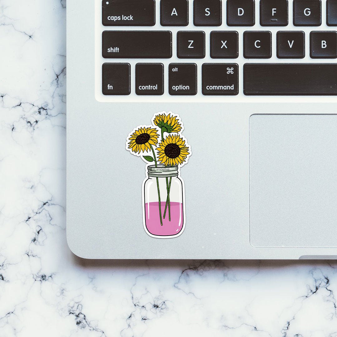 Sunflowers in Vase Sticker - Stickers | STICK IT UP