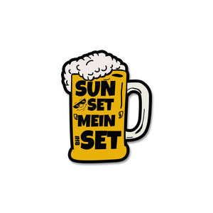 Sunset Mein Bhi Set Sticker waterproof vinyl decal for laptop, bike, car & bottle