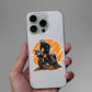 Sunset Motorcycle Rider Glitter Sticker