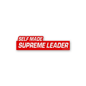 Supreme Leader Sticker waterproof vinyl decal for laptop, bike, car & bottle