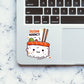 SUSHI ADDICT Sticker waterproof vinyl decal for laptop, bike, car & bottle