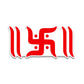 Swastik Bumper Sticker waterproof vinyl decal for laptop, bike, car & bottle