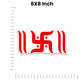 Swastik Bumper Sticker waterproof vinyl decal for laptop, bike, car & bottle