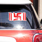 Swastik Bumper Sticker waterproof vinyl decal for laptop, bike, car & bottle