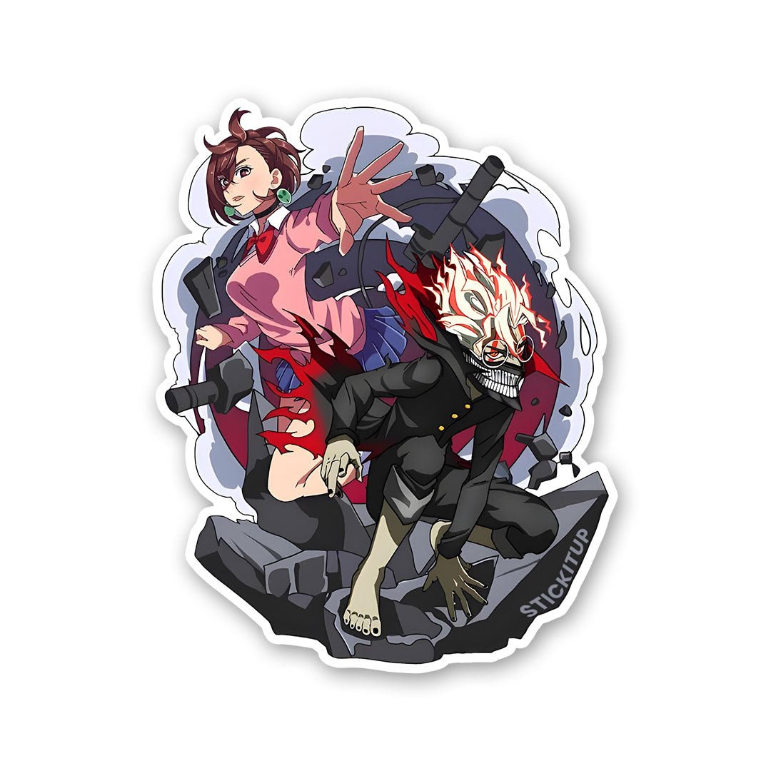 Takakura & Ayase Sticker waterproof vinyl decal for laptop, bike, car & bottle